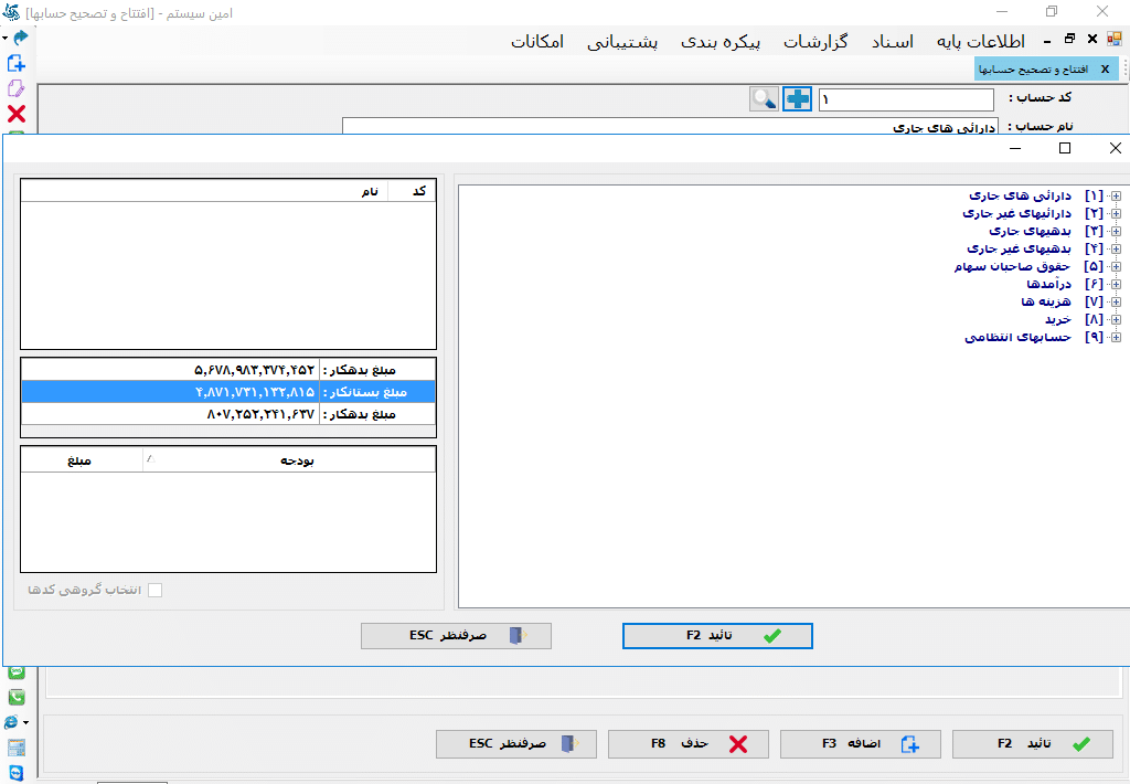 اموزش مراحل بستن حساب
